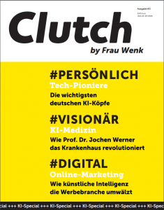Cover der Clutch-Sonderausgabe zum Thema KI, Juli 2019