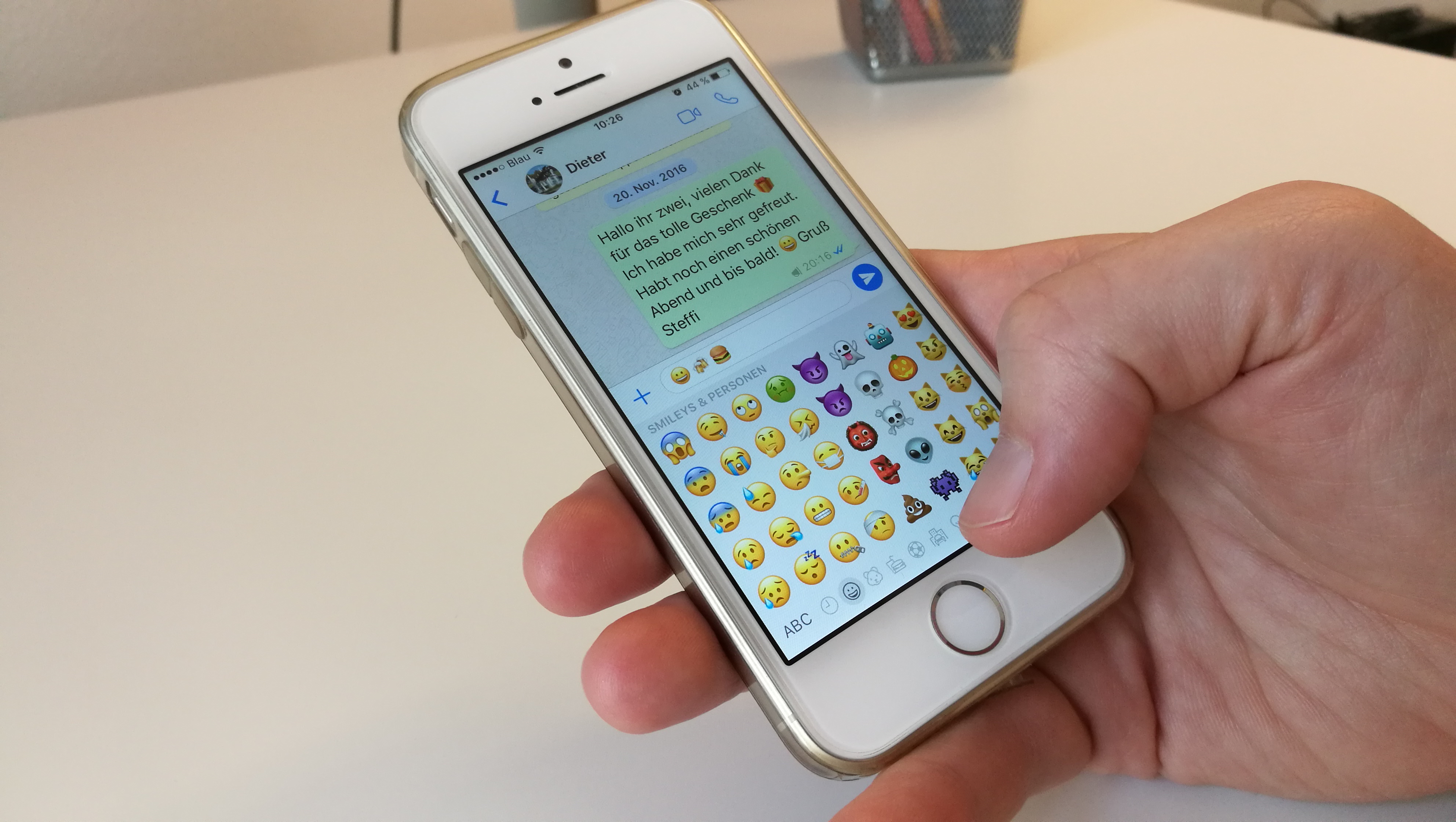 Emojis im Messenger-Chat