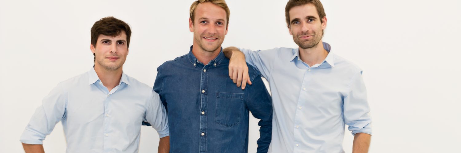 Die Gründer von Back Market: Quentin Le Brouster, Thibaud Hug de Larauze und Vianney Vaute (v.l.) (Bildcredit: Back Market).