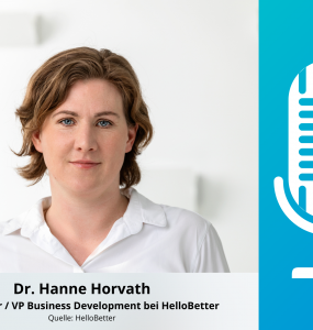 Hanne Horvath (HelloBetter) im E-Health Pioneers Podcast